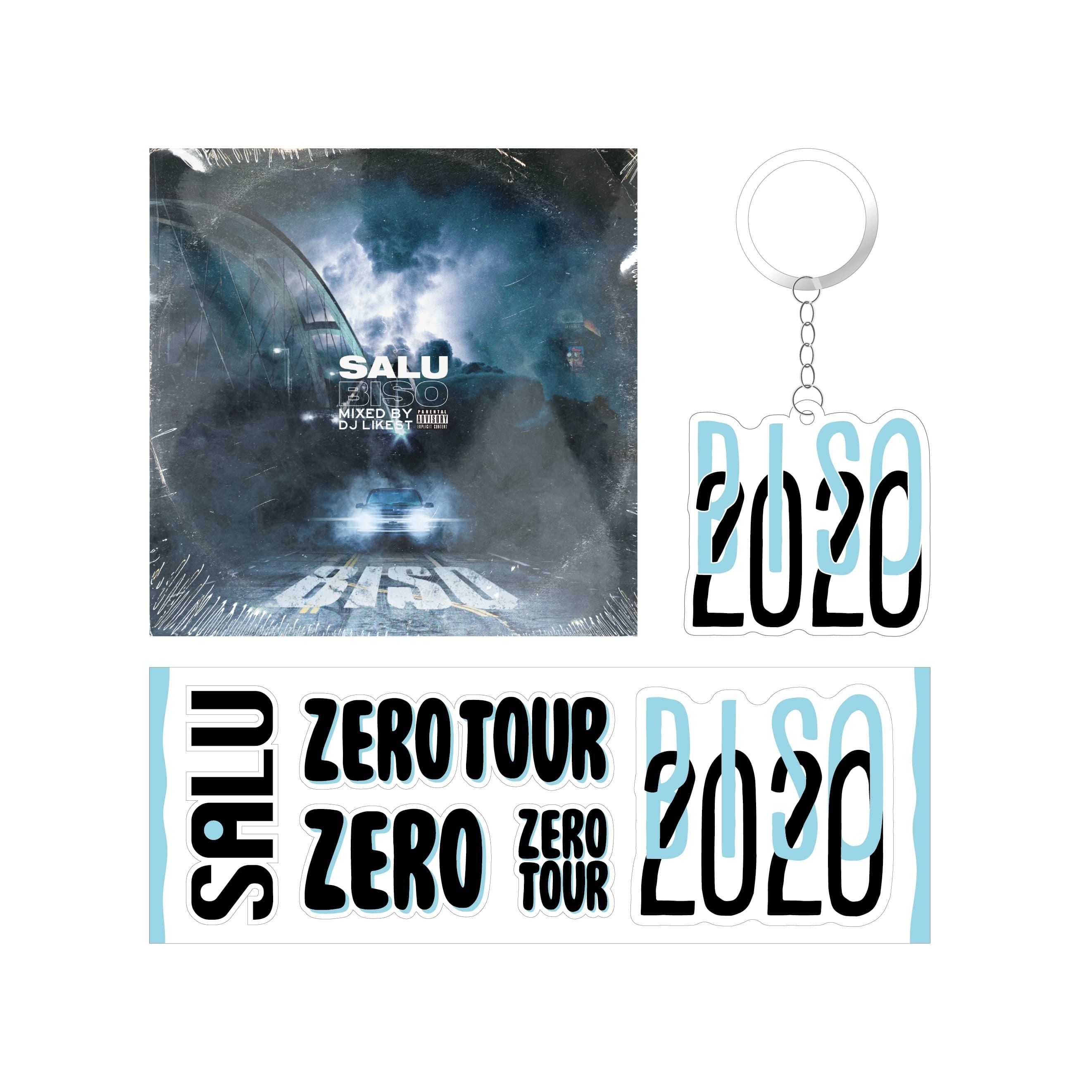 【ZERO TOUR Goods】BIS0(CD)+ステッカー+キーホルダーB セット